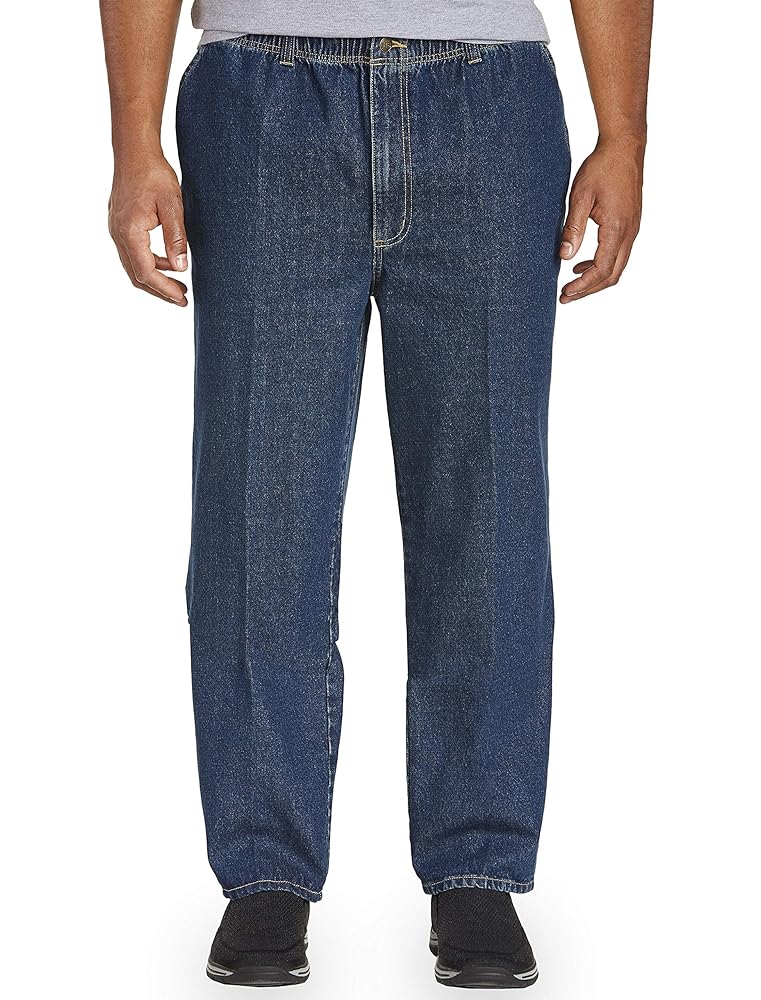 Harbor Bay by DXL Men's Big and Tall Full-Elastic Waist