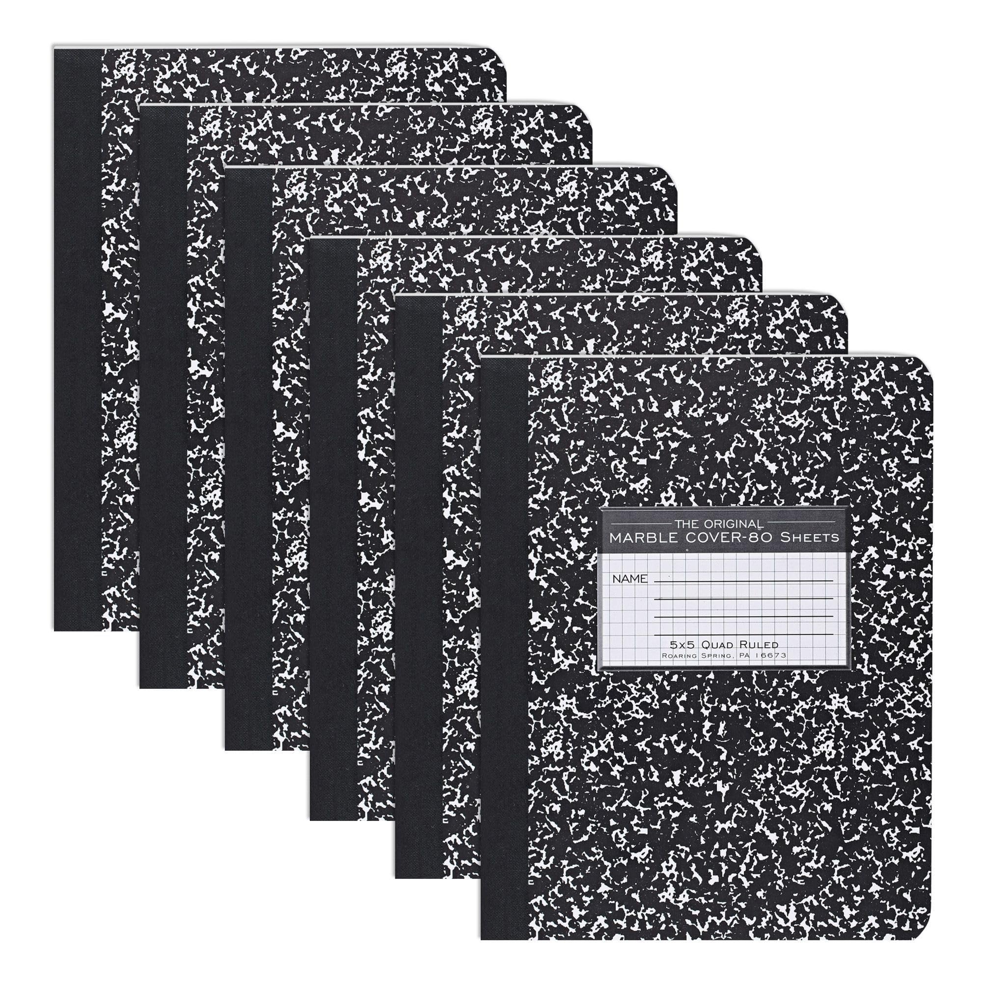 Cahier de composition Roaring Spring avec couverture rigide marbre - 8