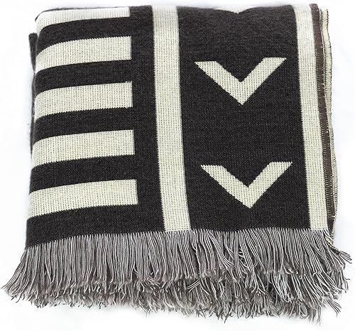 Manta tejida bohemia de granja Estilo decorativo azteca occidental moderno Uso para sofá, exteriores, interiores, dormitorio, a rayas, estética y