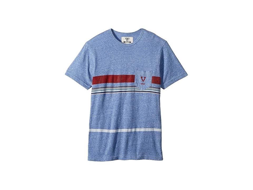 

VISSLA Kids Dredges II Short Sleeve Pocket Tee (Big Kids) (Blue Wash Heather) Boy's T Shirt