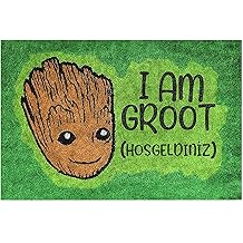 Decorative Door front Mat with Monnhein Design, Outdoor/In-Home/Bathroom/Kitchen/Bedroom/Entrance Mats (Groot, 45X70)