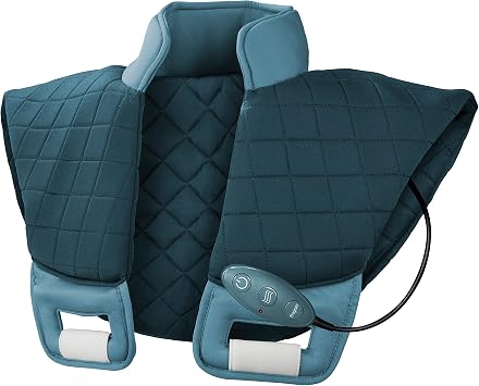 Wahl Heated Massage Wrap-Relief to Relax Neck/Upper Back and Shoulder Pain 97792 Heating Pad and Massager for Neck, Back and Shoulders