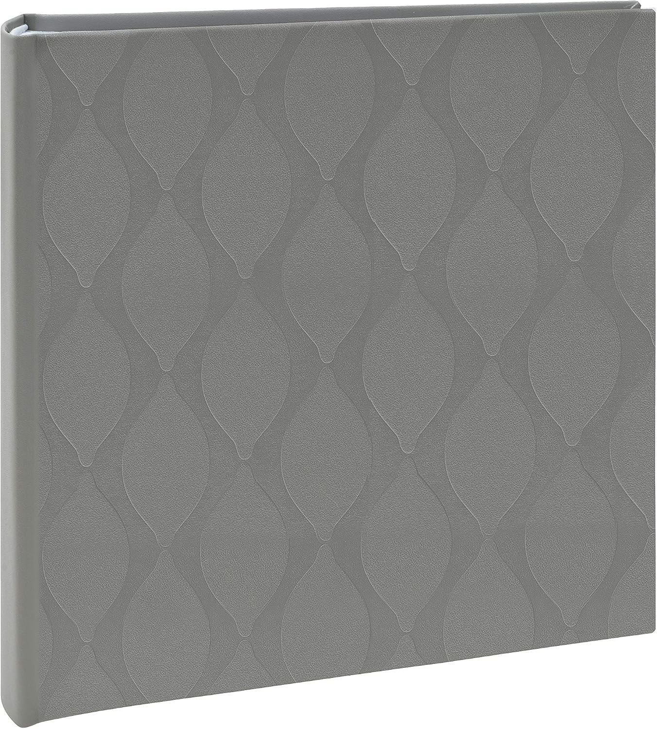 Kenro Inca Series Grey Textured Photo Album for 200 Photographs 6x4 Inch / 10x15cm with Slip-in Pages and Memo Space - KIN101GY