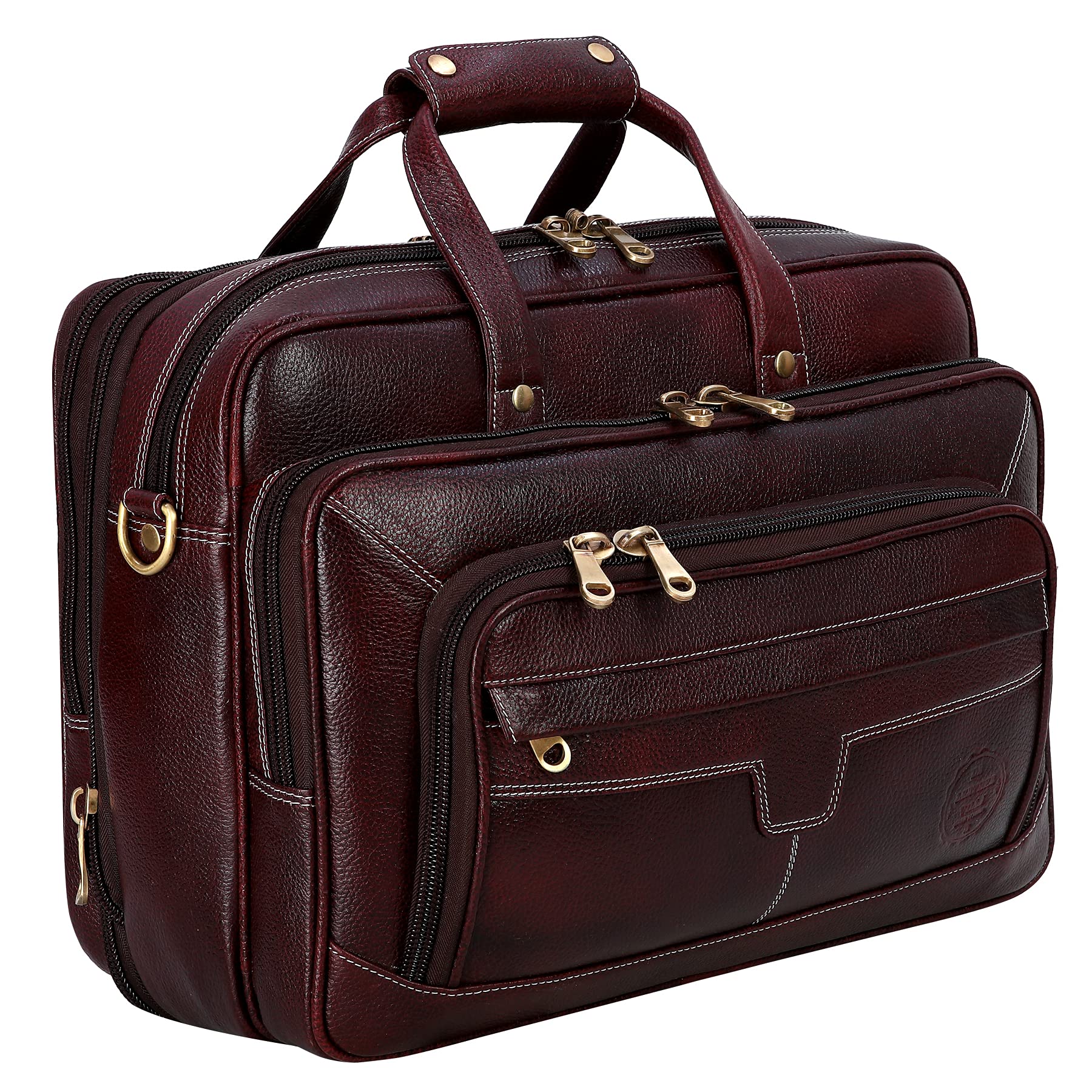 Leather Villa Mens 15.6 Inch Laptop Compartment 18 L Expandable Features PU Leather High Security Combo Number Lock Black Briefcase Bag (B097HZS3ZS) Amazon Price History, Amazon Price Tracker