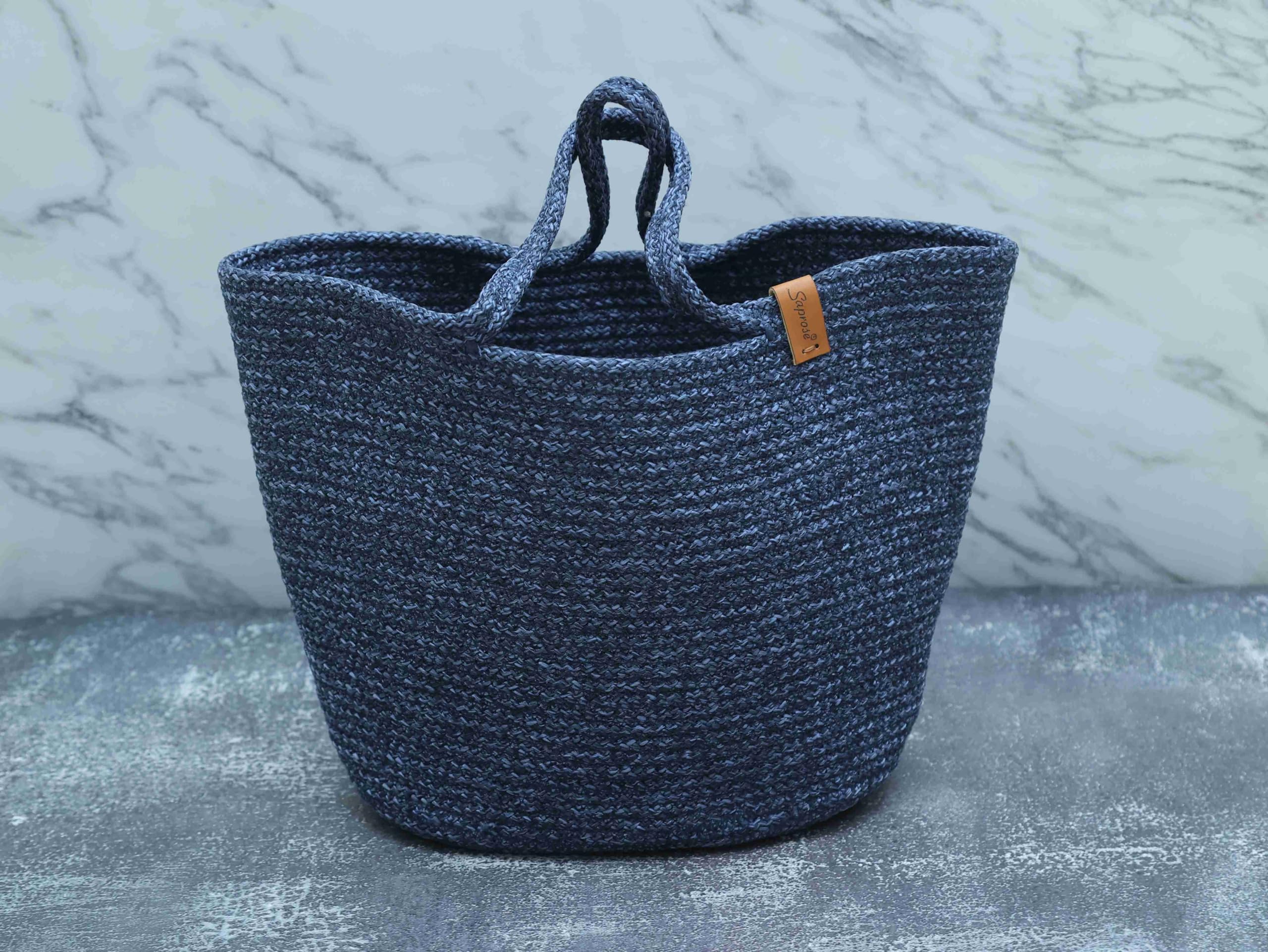 ST SAPROSE Polypropylene Multipurpose Medium Oval Basket To Store Small Items, Daily Use Small Carry Bag, Storage Basket, Organizer, Pooja Basket (Ln Blue-Persian Blue Melange) (B08GKVYPWX) Amazon Price History, Amazon Price Tracker