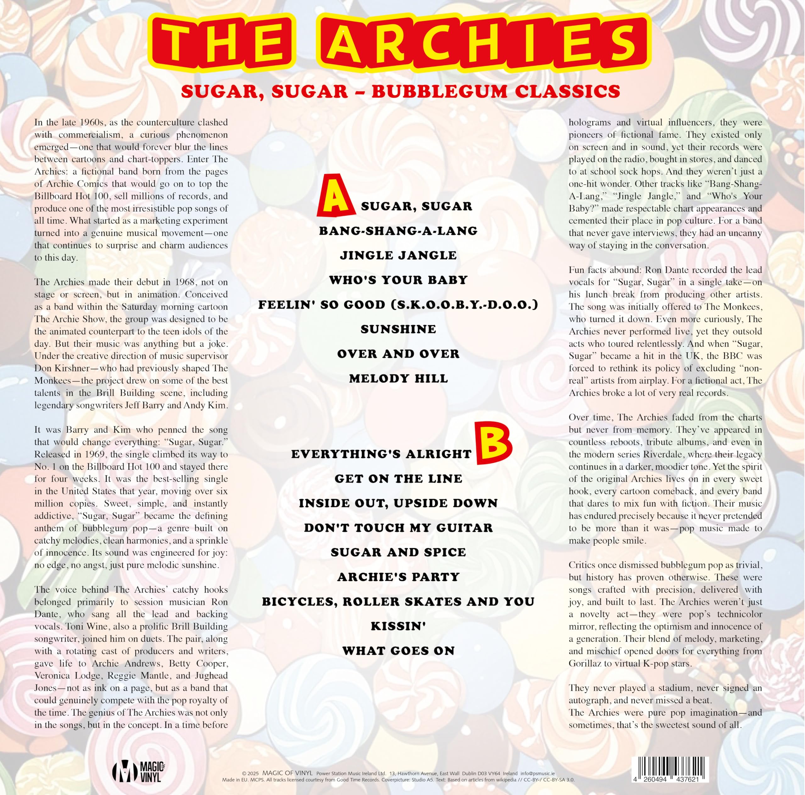 The Archies - Sugar, Sugar - Bubblegum Classics -Limitiert - 180gr. Splatter