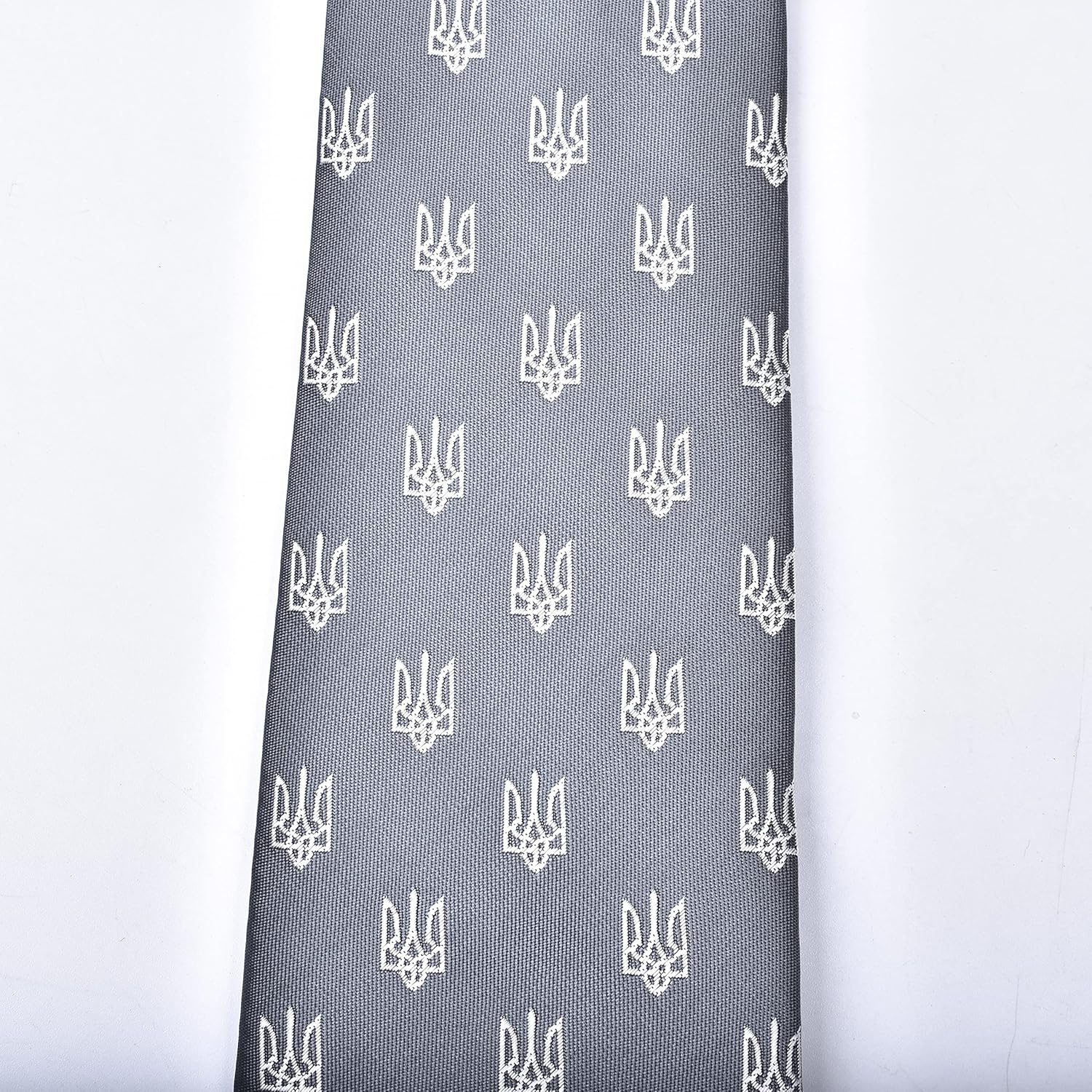 Maker V Ukraine Necktie - Ukrainian Neckties - Men's Kyiv gift - Men's Ukrainian Gift - Ukraine Trident Gifts for men