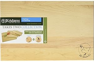 J.K. Adams Maple Cutting Boards, 12 Inches by 8 Inches