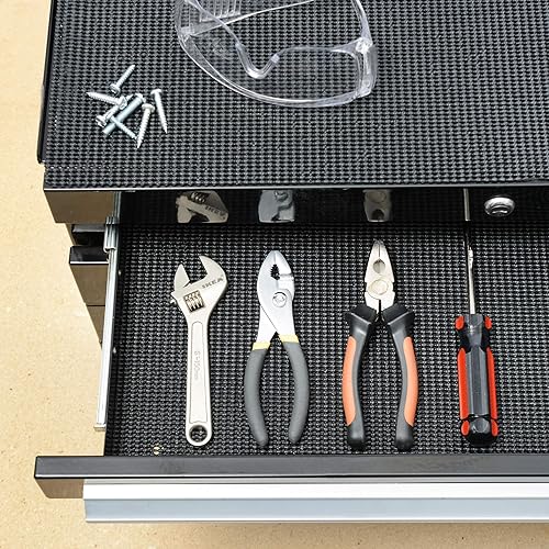 Miniatura 3 de Con-Tact Brand Grip-N-Stick - Forro antideslizante duradero para estantes y cajones, 18 pulgadas x 4 pies, negro, 6 rollos