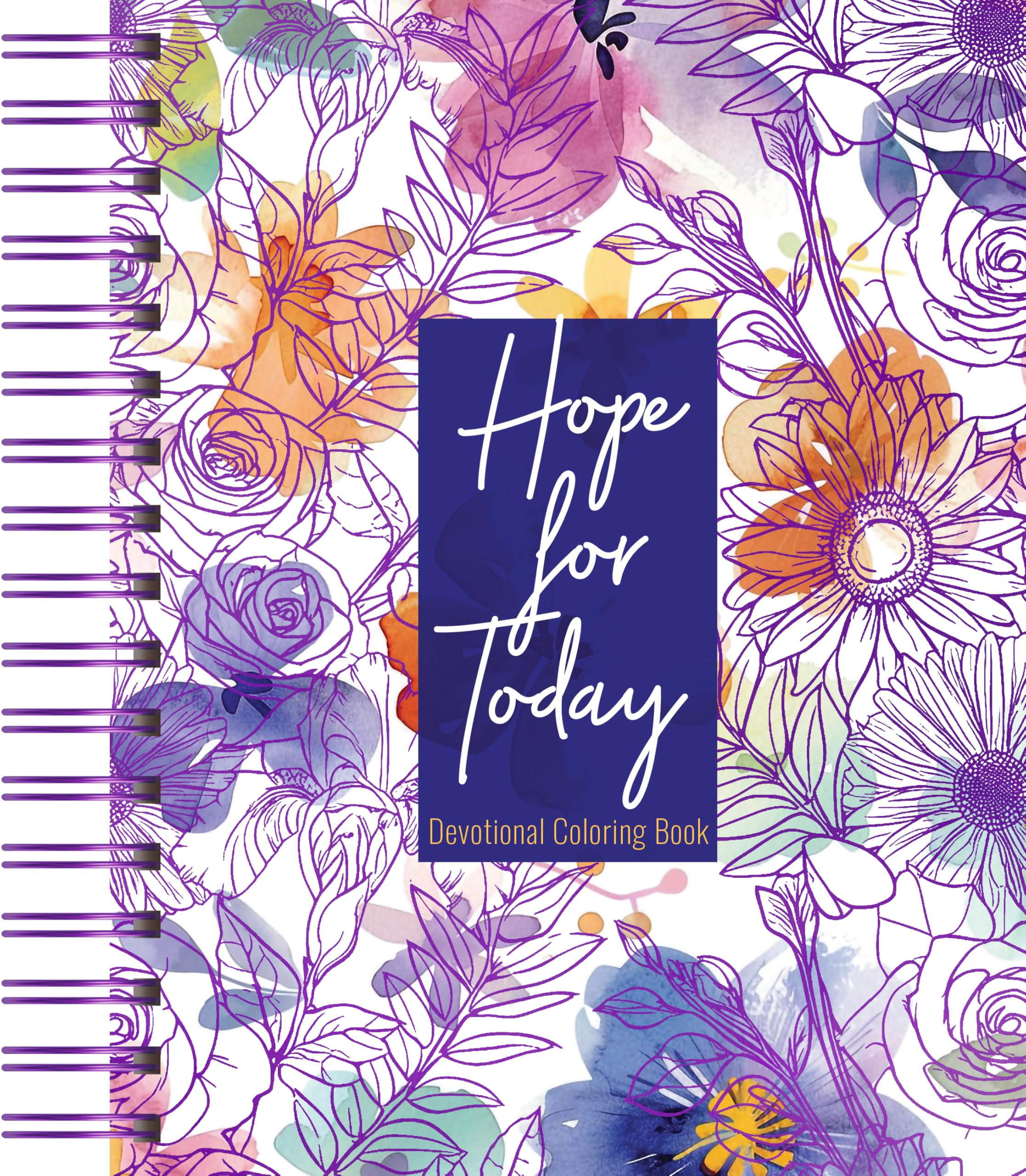 Hope for Today: 80 Days of Strength for Depression & Anxiety - Devotional Coloring Book