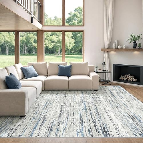 Miniatura 52 de Art&Tuft Alfombra Lavable, Alfombras de Área Abstractas con Respaldo Antideslizante, Alfombras Resistente a Manchas para Sala de Estar, Alfombra