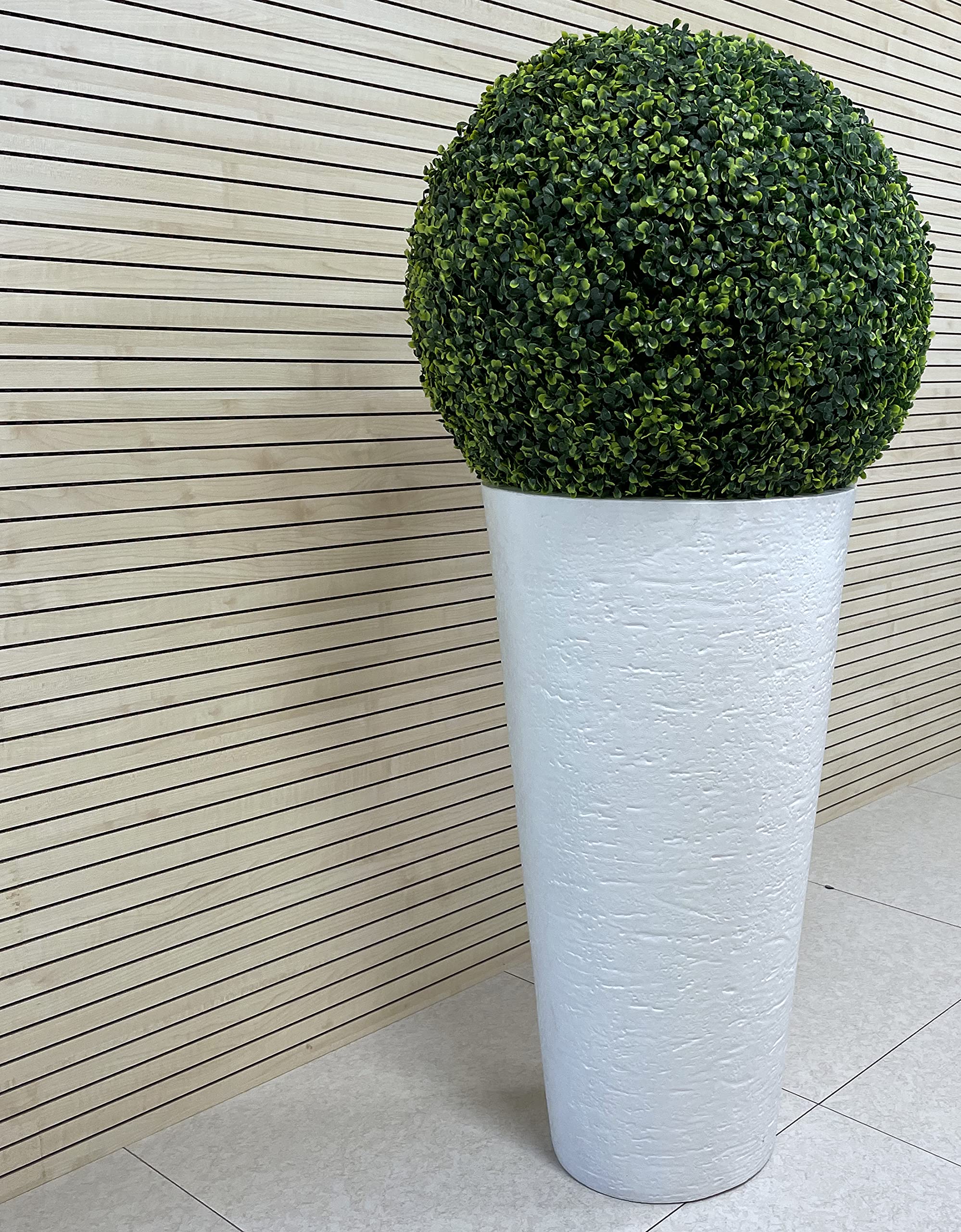 Buxus - Bola de boj sintética para decoración de jardín, color verde (28 cm)