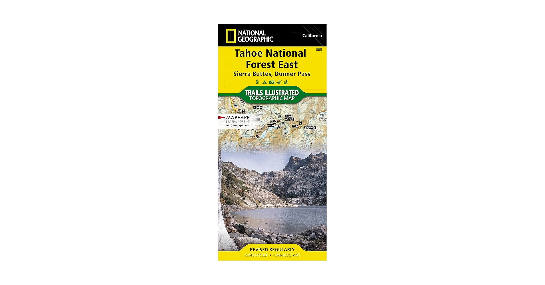 Tahoe National Forest East Map [Sierra Buttes, Donner Pass ...