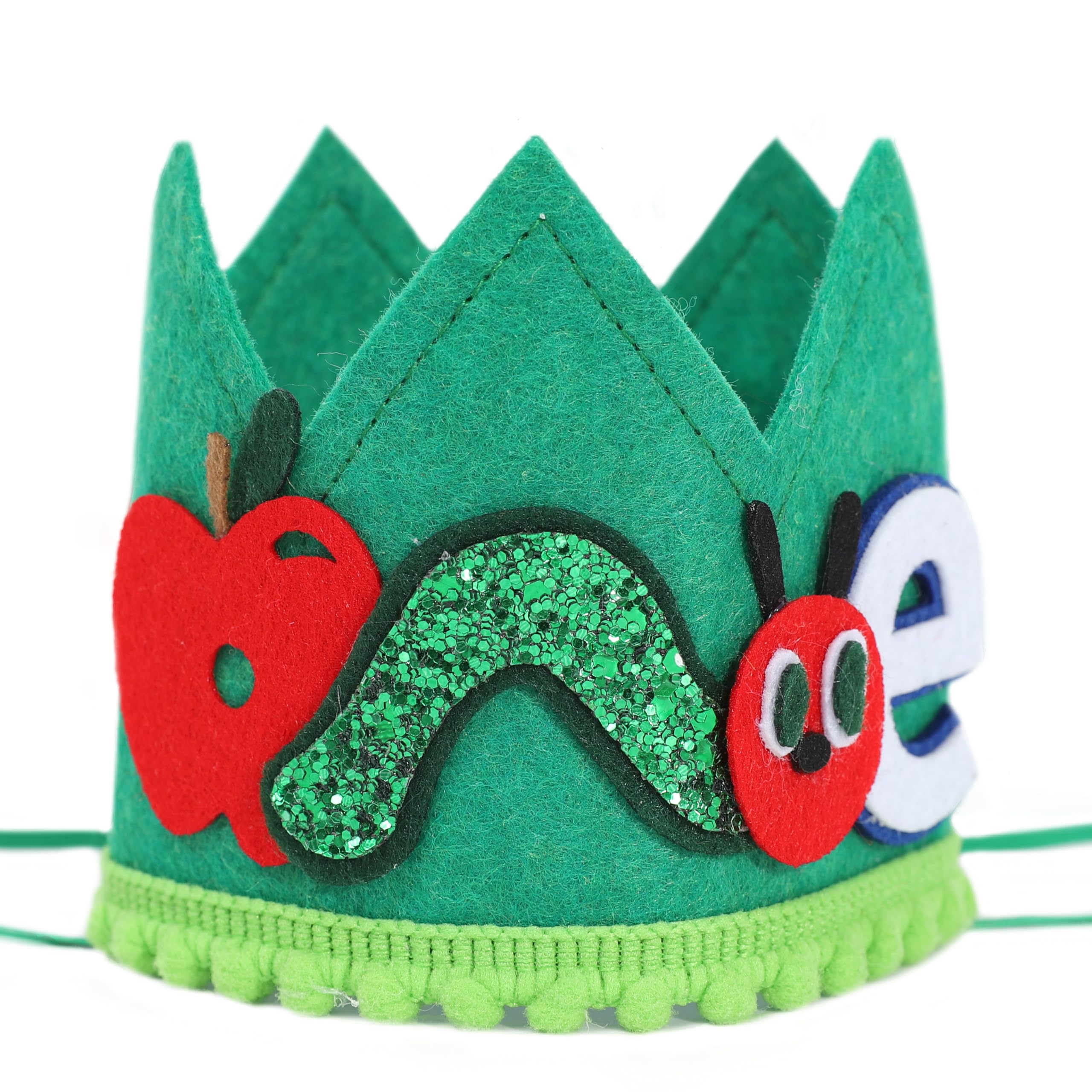 Caterpillar 1st Birthday Crown - Fruit Themed 1st Birthday Party Decorations, Caterpillar Smash Cake Party Crown, Boys Photo Props, Fruit Party Hat