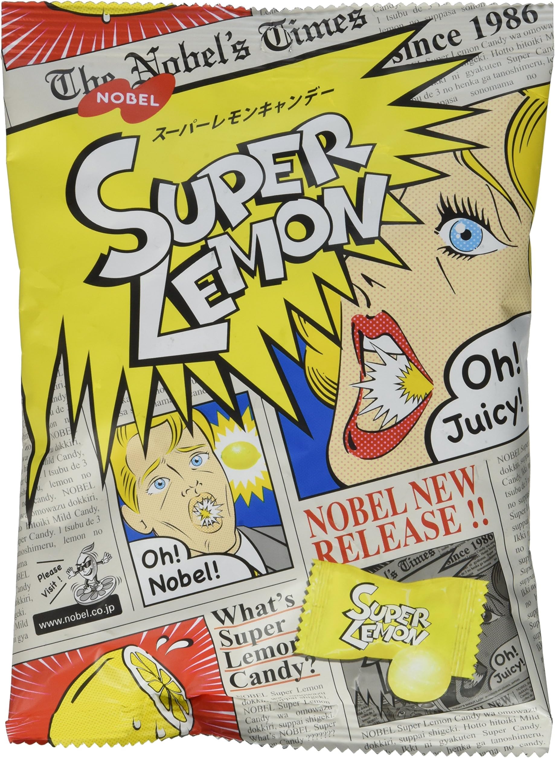 Japanese Extreme Super Sour Lemon Flavored 3 Layered Intense Candy Challenge