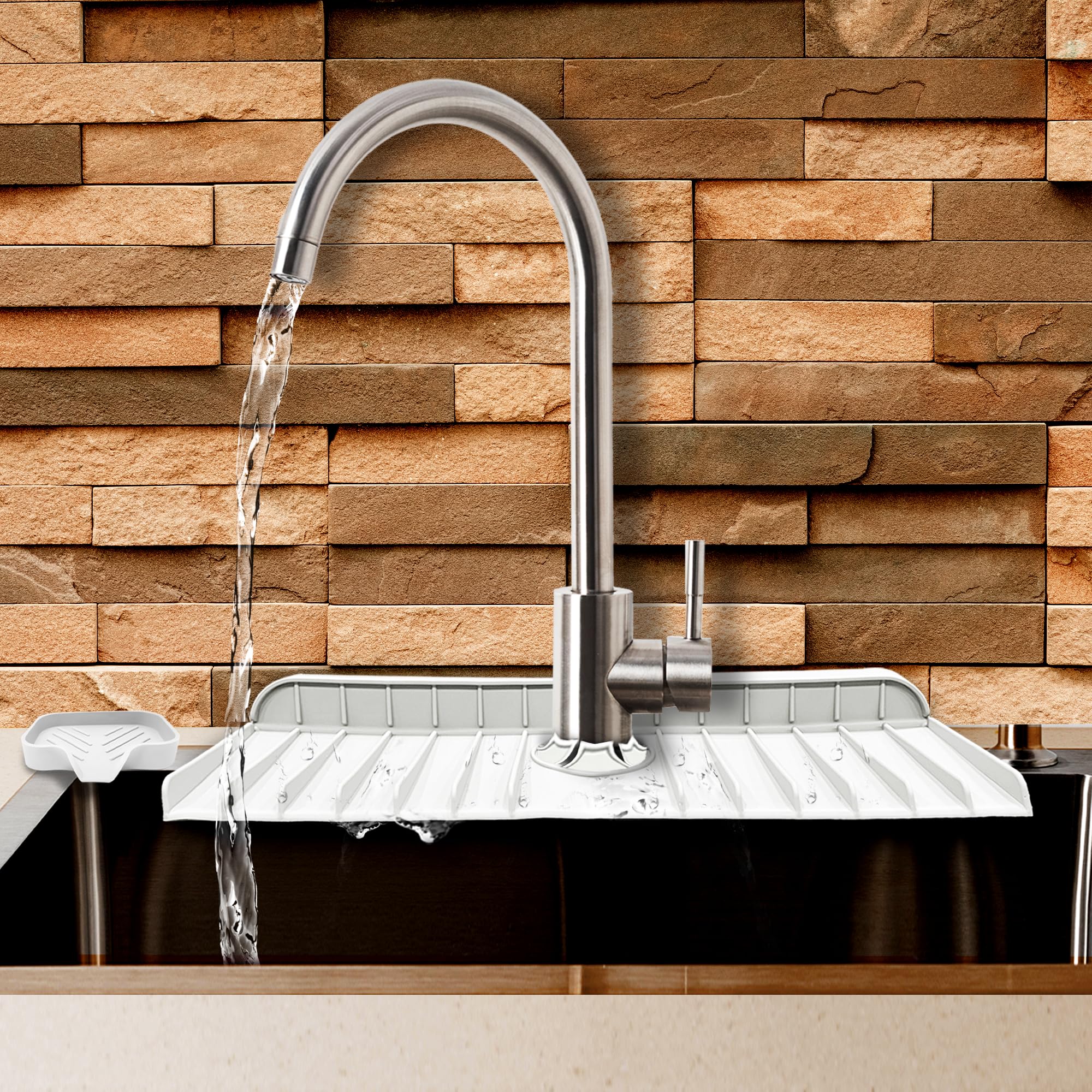 Photo 1 of Upgrade Your Kitchen with a Versatile Silicone Sink Guard: Kitchen Gadget, Organizer, and Sink Protector in One - Say Goodbye to Scratches and Spills!