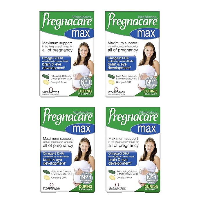 Buy Vitabiotics Pregnacare Max Capsules Tablets 28s 56s Pack Of 4 Online At Desertcart Kuwait
