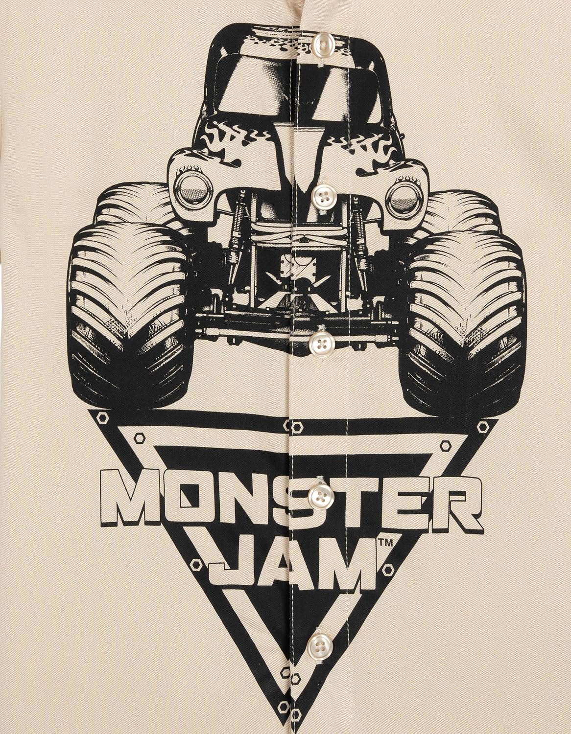 Monster Jam Matching Family Hawaiian Button Down Shirt Toddler to Adult Grave Digger El Toro Loco Megalodon