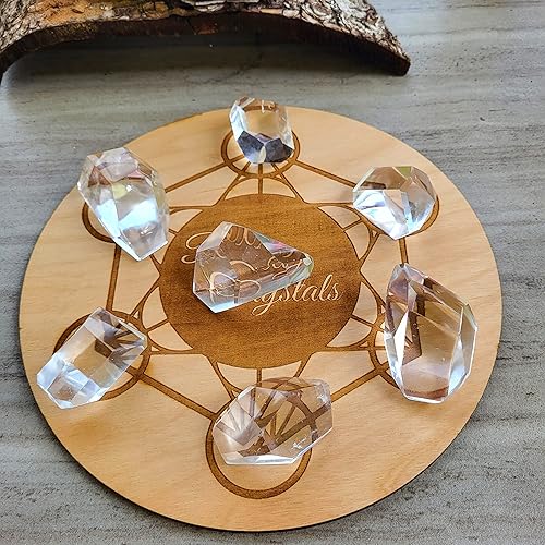 Miniatura 3 de Cristal de cuarzo transparente natural de la mejor pureza de alta altitud. Cristales de meditación curativos Reiki Cristales de brujería curativa.