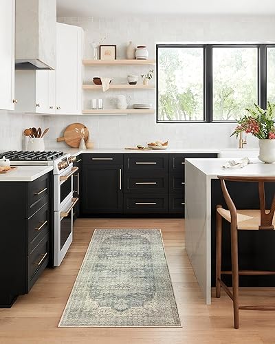 Miniatura 4 de Loloi II Colección Skye SKY-12 - Camino tradicional, 2 pies 6 pulgadas x 12 pies, carbón  paloma