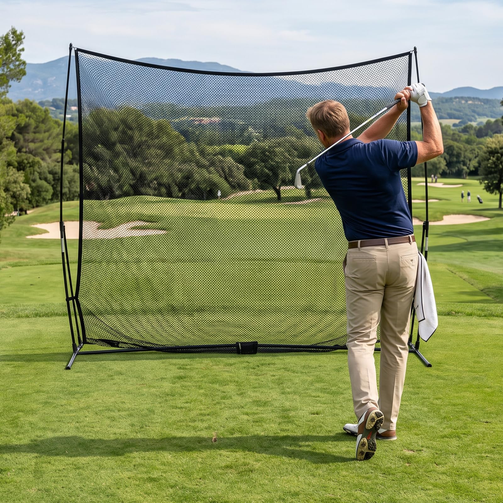 Red deportiva multiusos 3 × 3 m Polietileno Golf Entrenamiento Red de Golf