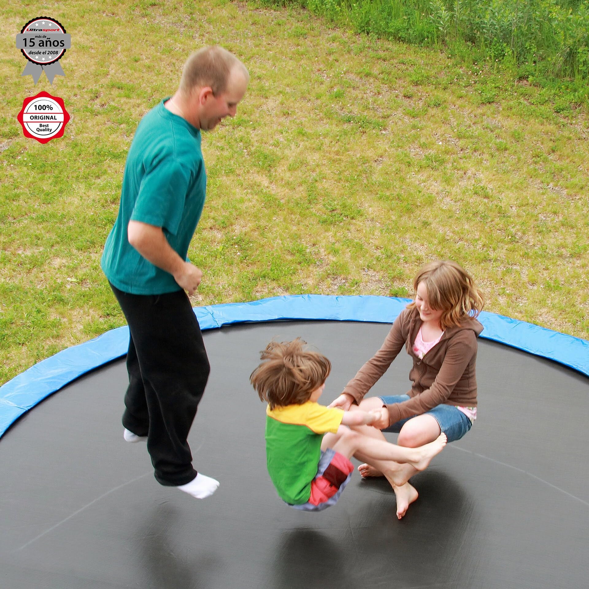 Ultrasport Cubierta Borde, para Cama elástica de jardín Jumper y Wave, cubremuelles, protección de Bordes de Cama elástica, para diámetros de 180 a 430 cm, Accesorios Cama elástica para más Seguridad