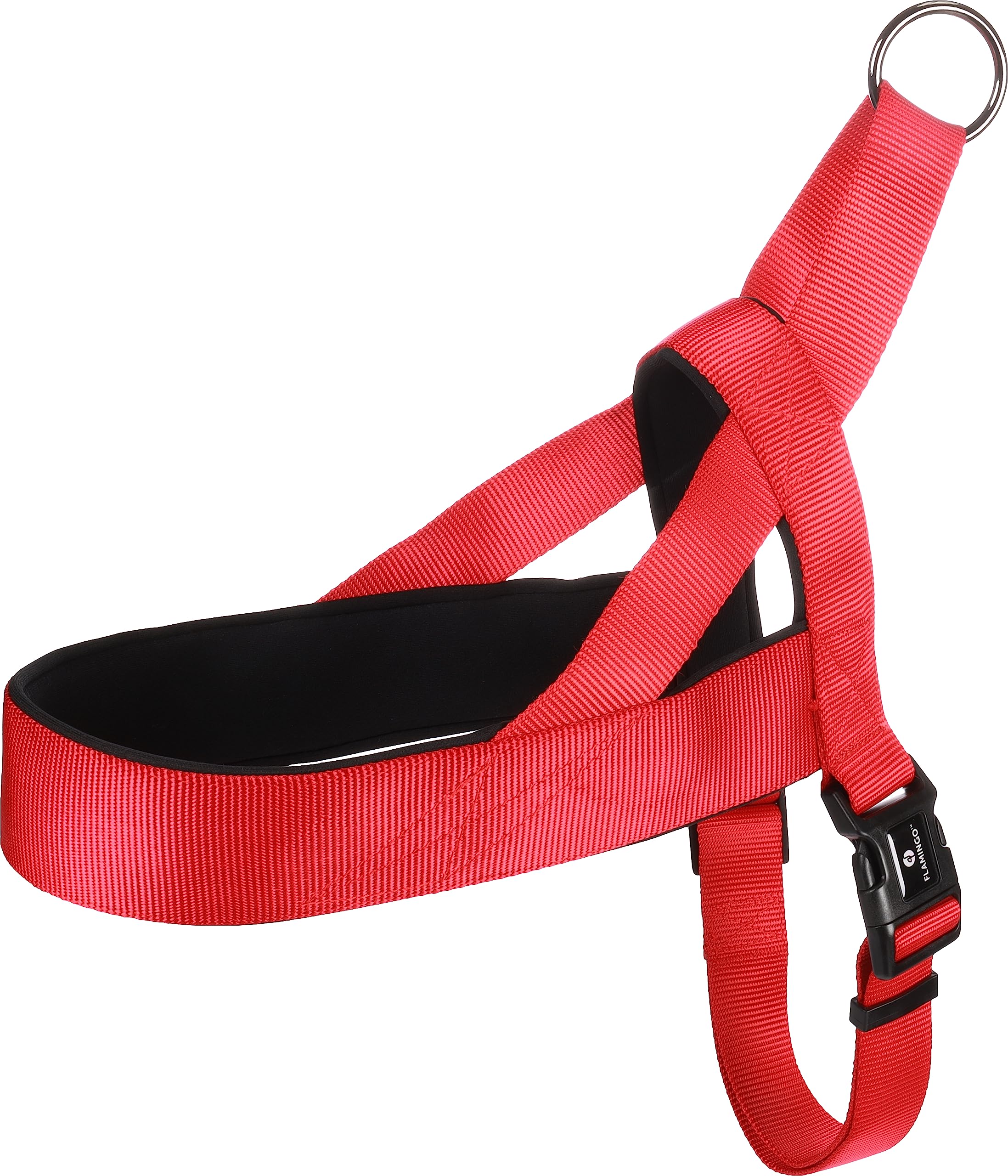 Flamingo Dog Harness Noors Abbi Red XXL 62cm 75-100cm 32mm