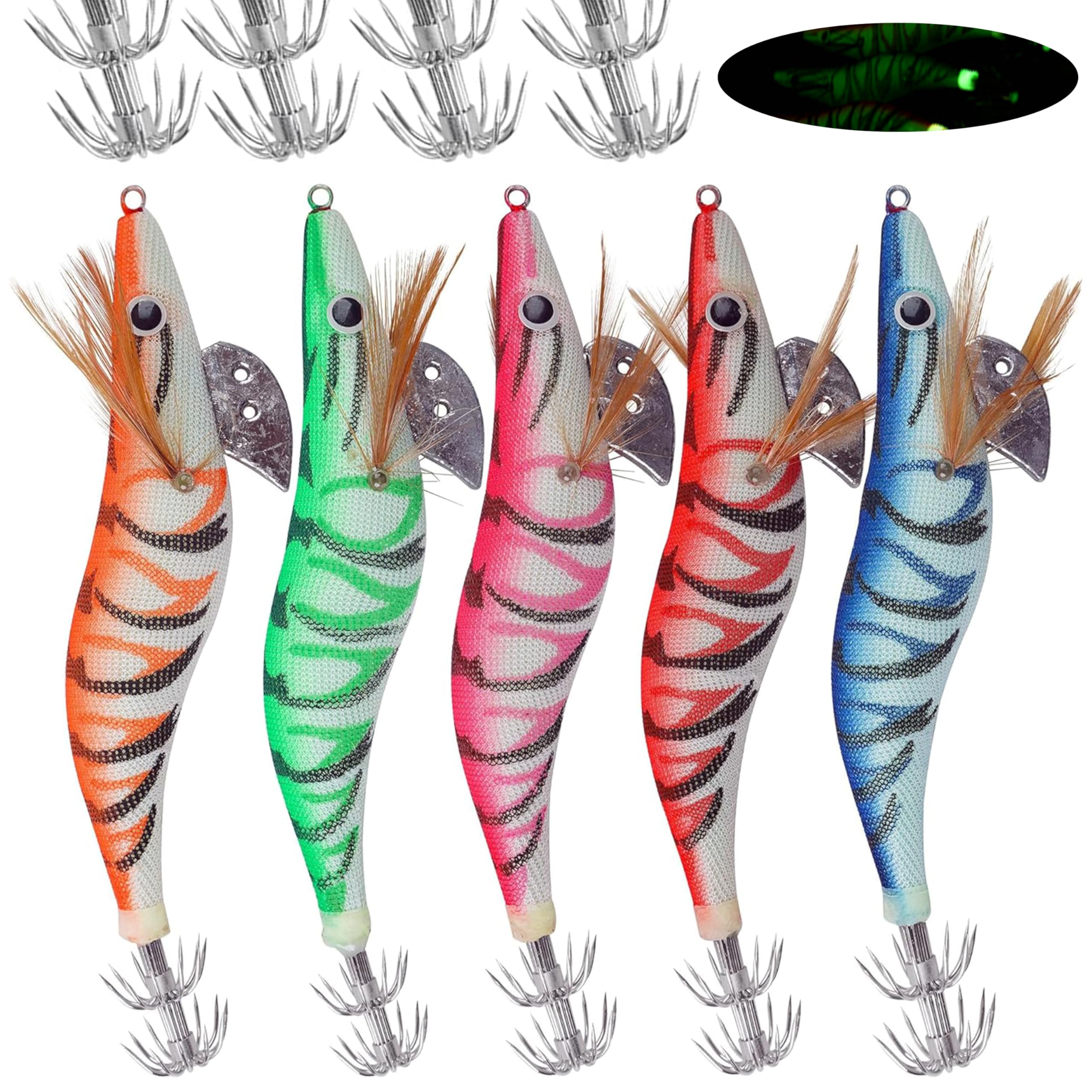 Amazon | エギング ルアー エギ イカ釣り エギセット 爆釣5色 餌