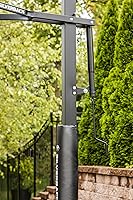 Vista 20 de Silverback Height Adjustable In-Ground Basketball Hoop with Tempered Glass Backboard, Pro-Style Breakaway Rim & Backboard Pad