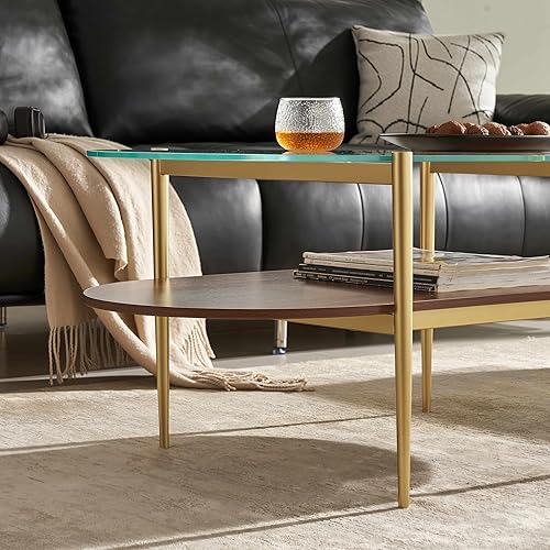 Miniatura 5 de Shrine Mesa de centro, diseño ovalado moderno