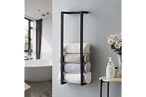 Towel Rack for Rolled Towels Wall Mounted: Optimize Bathroom Storage Space