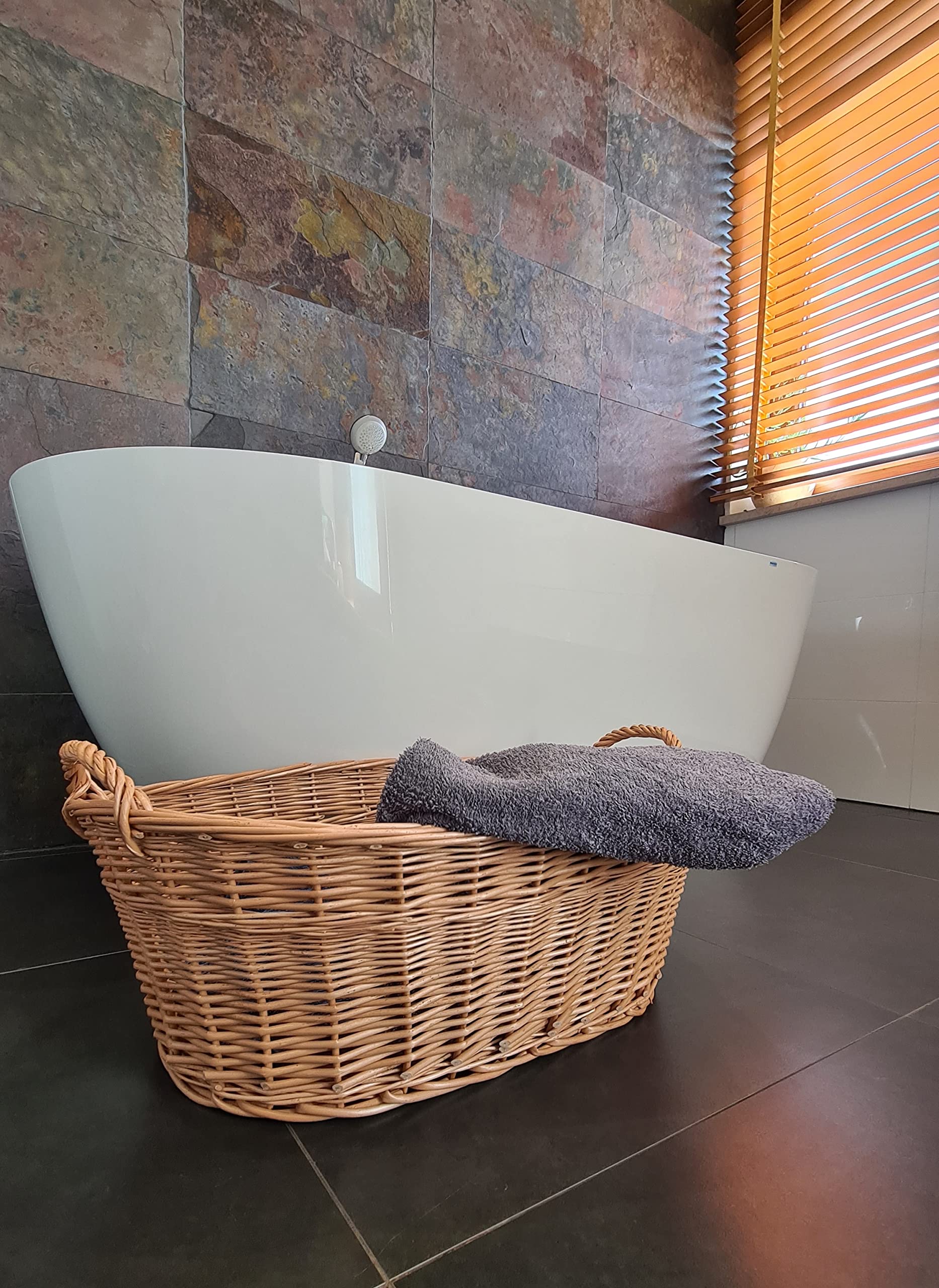 Wäschekorb Wäschebox aus Weide S M X XL 50-80cm (60cm)