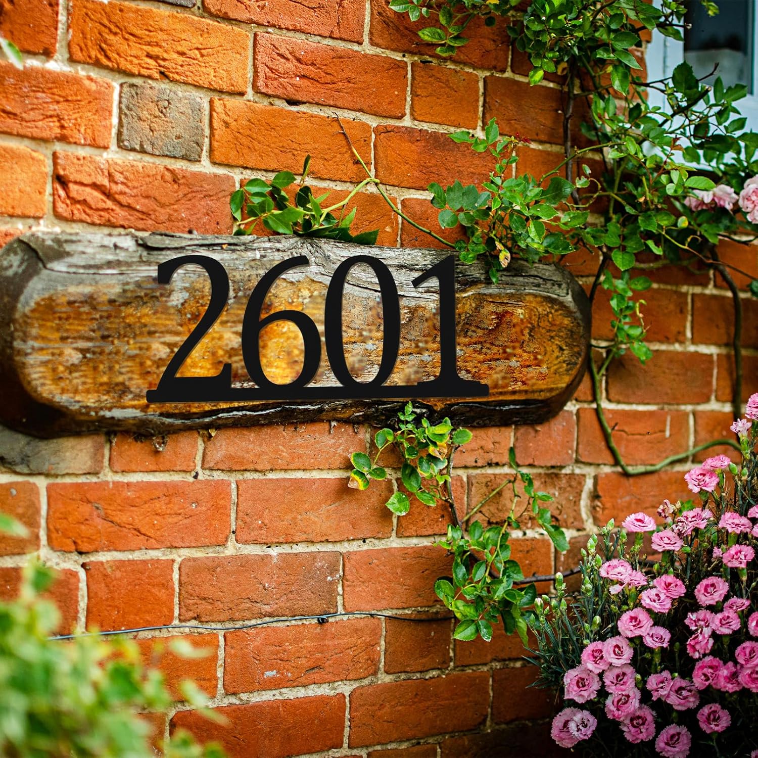 Personalized Metal Door Sign with Custom Number - Weatherproof House Number or Name Plaque