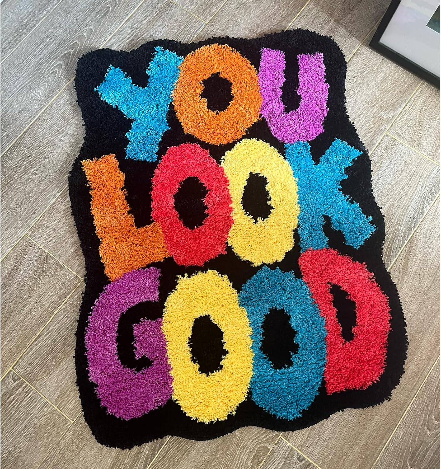 You Look Good Bath Mat,Bathroom Rugs,Non-Slip Bathroom Rug, Cute and Fluffy Carpet, Room Decor,Machine Washable Bath Rugs 24.4"X31.5"