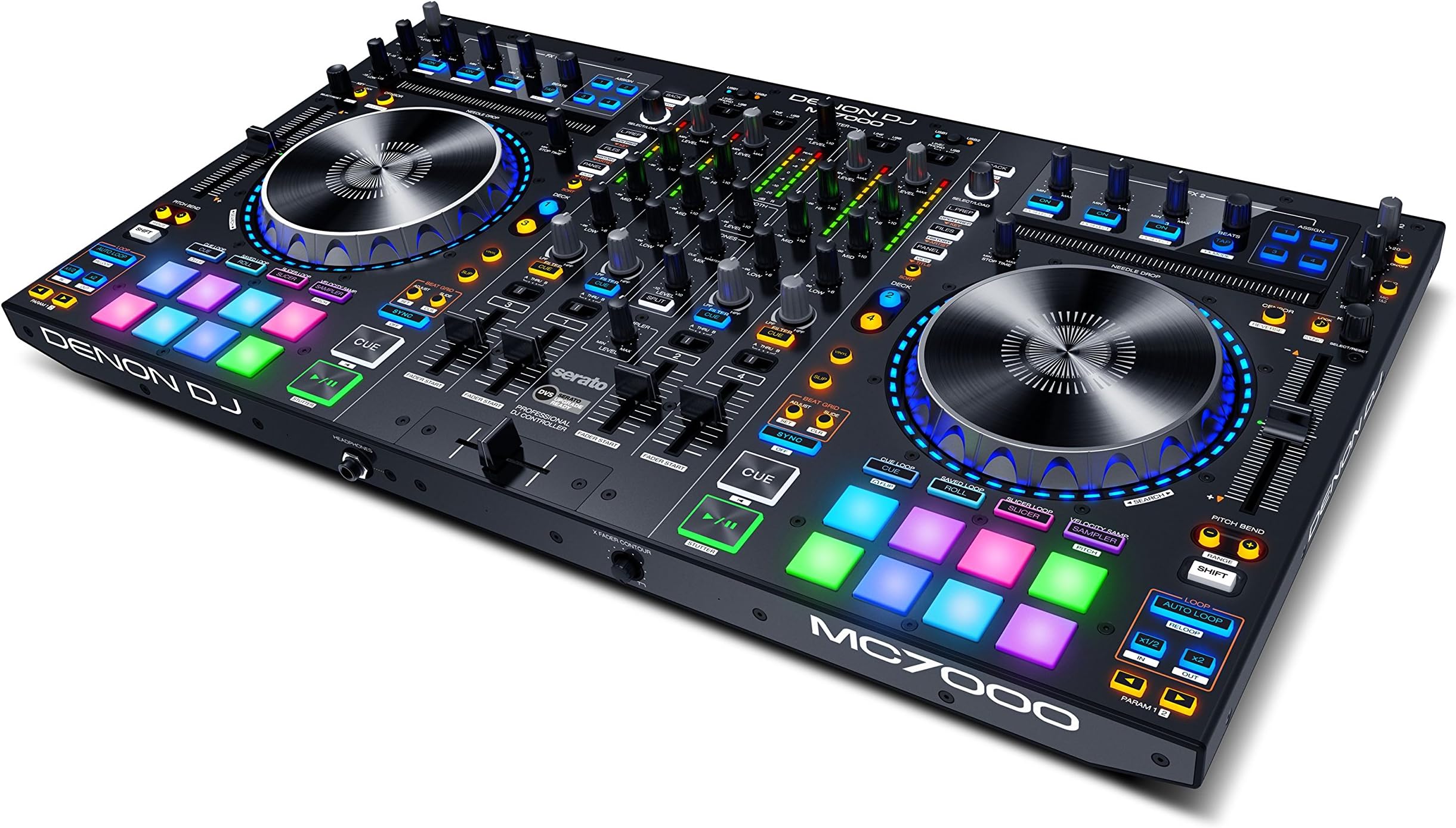 Denon DJ MC7000 | Professional DJ Controller with Dual Audio Interface for Serato DJ (Included)