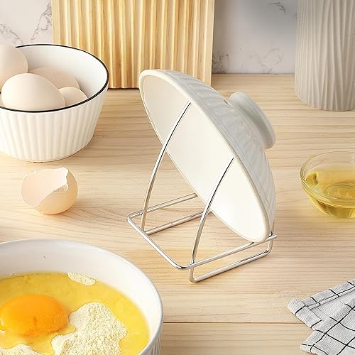 Miniatura 9 de Kaloo - Soporte para tapa de olla de acero inoxidable mientras cocinas, soporte para tapa de sartén para decoración de encimera de cocina, encimera,