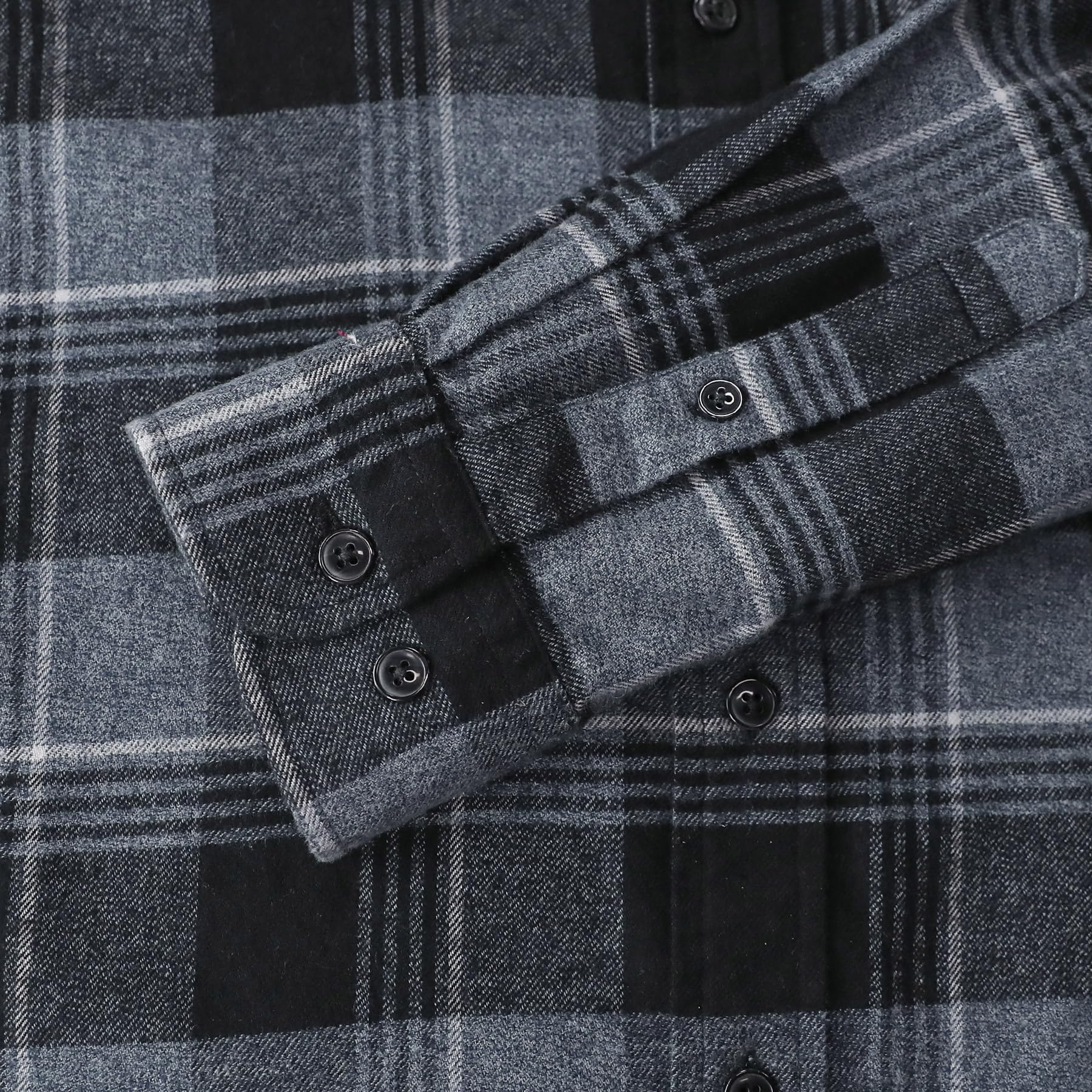 Dubinik® Camicia Uomo Flanella 100% Cotone Quadri Invernale Leggera con Taschino Morbida Comoda