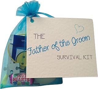 littletreasurebags Father of The Groom Survival Kit. Thank Y