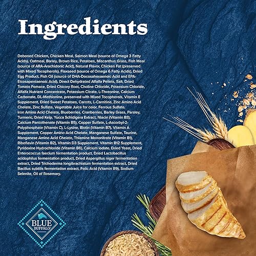 Miniatura 5 de Blue Buffalo Wilderness Natural High-Protein Dry Food for Large Breed Puppies, with Wholesome Grains, Chicken, 28-lb Bag.
