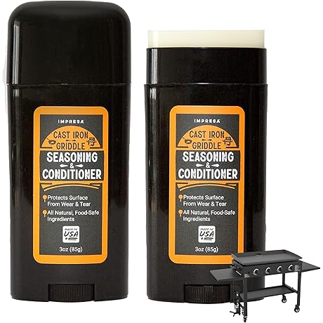 Impresa Cast Iron Seasoning Oil [2 Pack] for Griddles