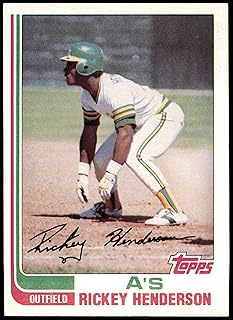 1982 Topps # 610 Rickey Henderson Oakland Athletics (Baseball Card) NM Athletics