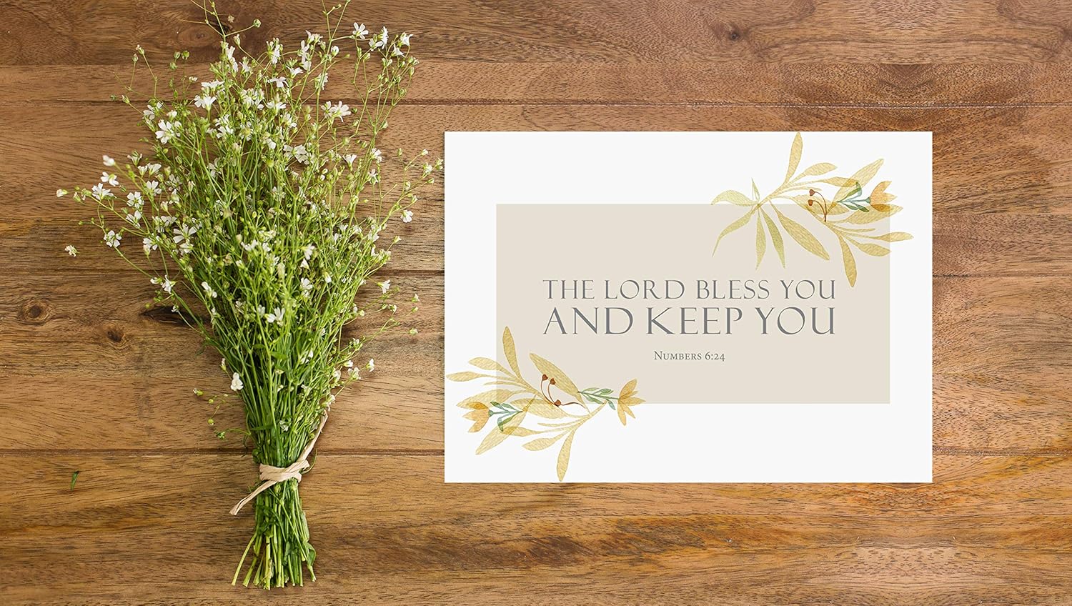 Religious Thank You Cards with Bible Verse - Watercolor Scripture Design - Pack of 24 - Rectangle - Image 3