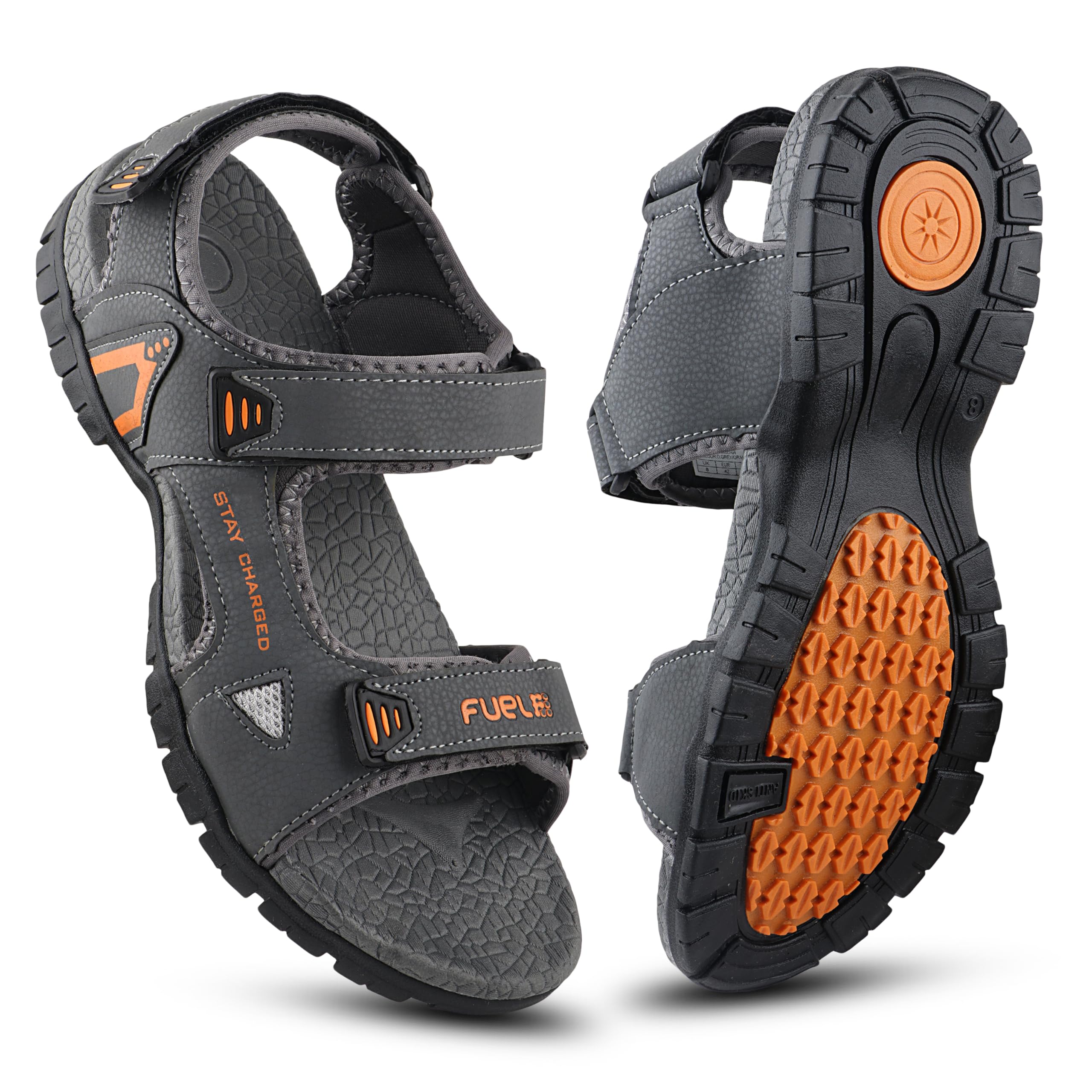 FUEL Sandals & Floaters for Mens & Boys Comfortable & Lightweight Dailywear, Anti-Skid Flexible & Breathable for Running, Walking Stylish Casual Sandal For Gents (Rambo-04) (B0D7VYV7XY) Amazon Price History, Amazon Price Tracker