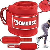 Vista 12 de DMoose Fitness Ankle Strap for Cable Machine - One Size Fit with Premium Padding Cuffs, Ankle Bands for Working Out, Booty Workouts, Leg Extension
