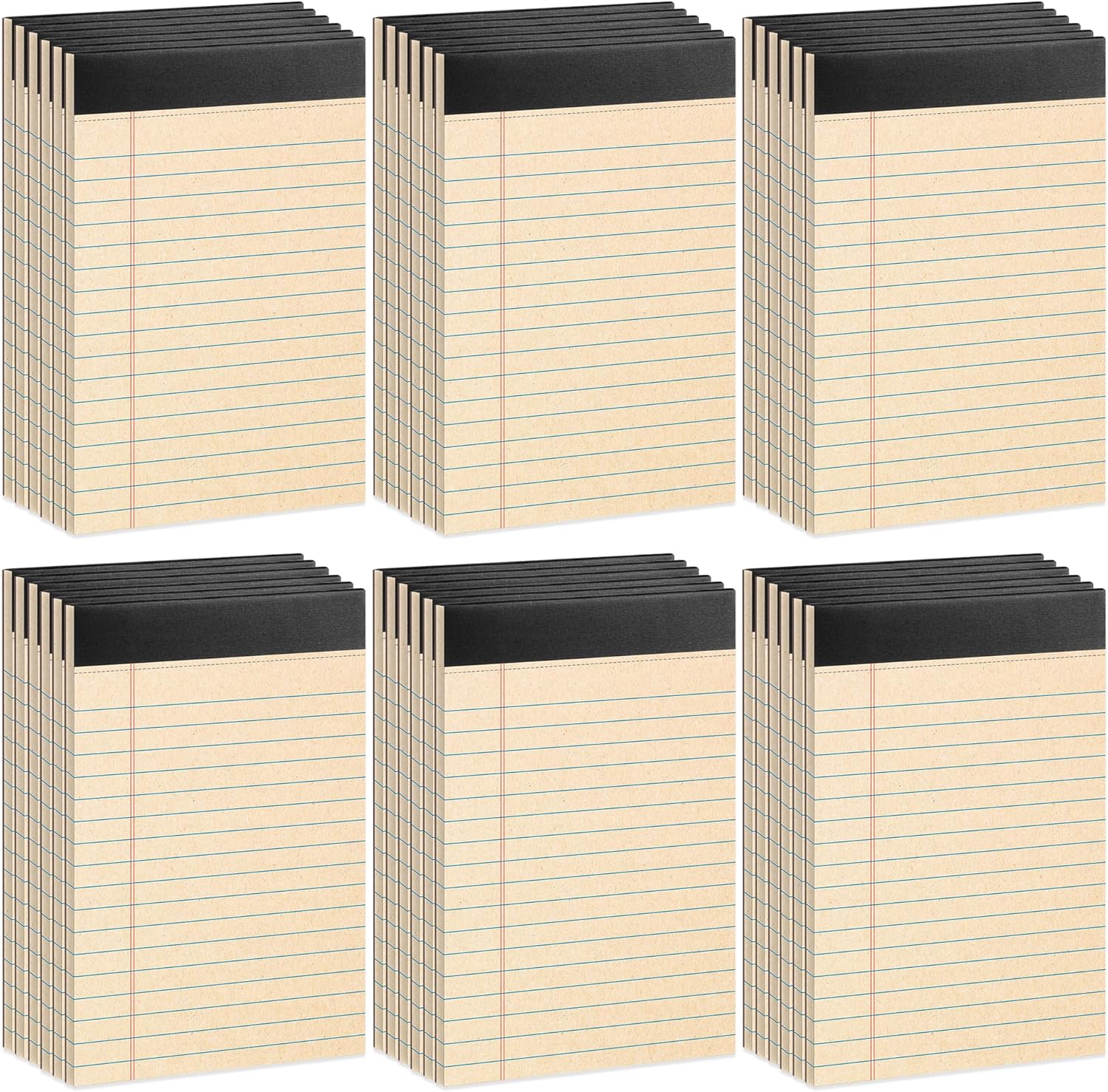 48 Pack Legal Pads 5" x 8" Writing Pad Note Pads for Office, 30 Sheets Recycled Notepad & Memo Pad, Paper Pads College Ruled, Small Notepads for Work, Professional Notepads for Office, Home, School