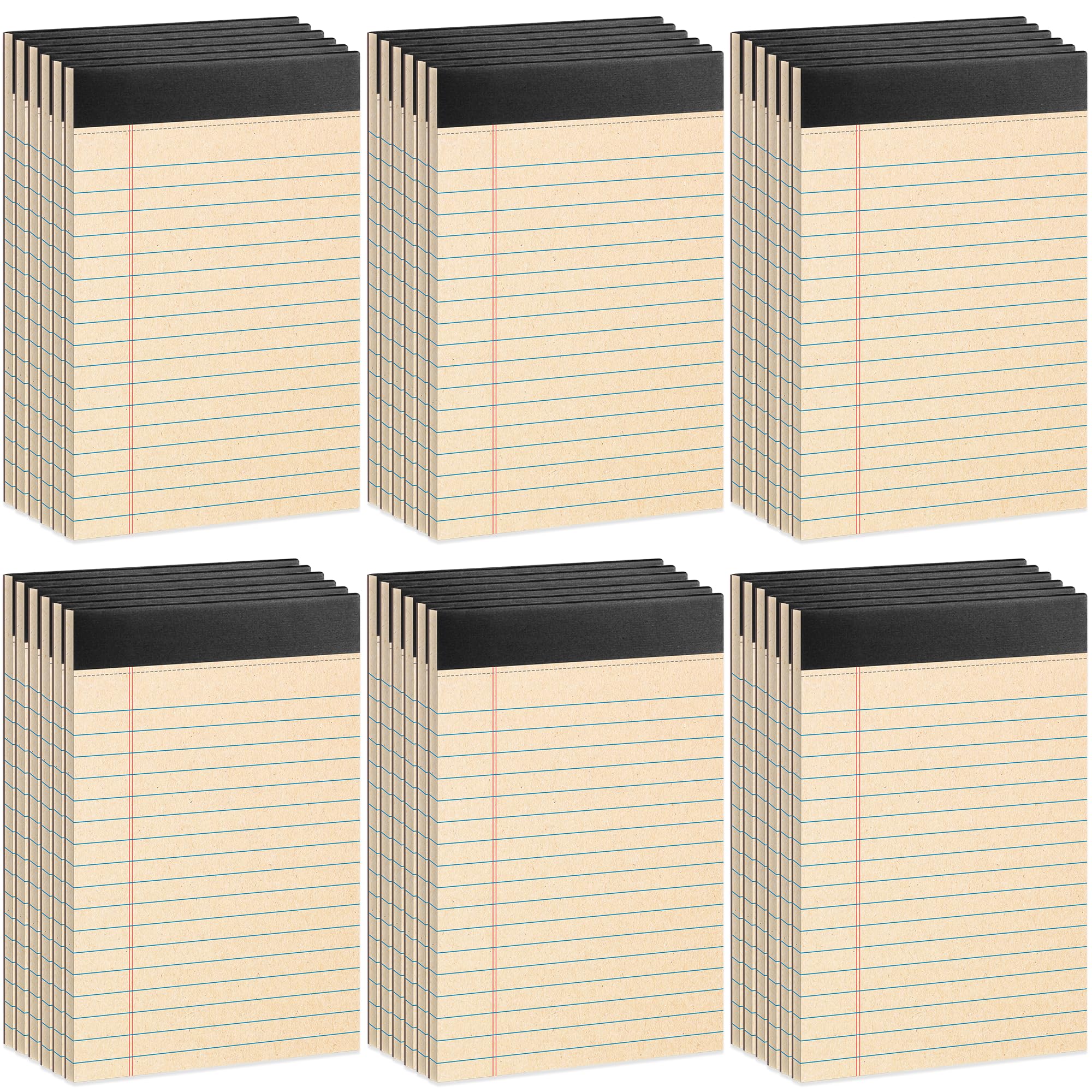 48 Pack Legal Pads 5 x 8 Inch Recycled Paper Writing Pads College Ruled