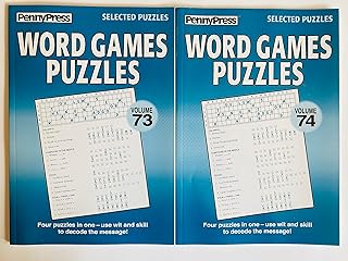 Volume 73 and 74 of Word Games Puzzles from Penny Press Seleced Puzzle Series
