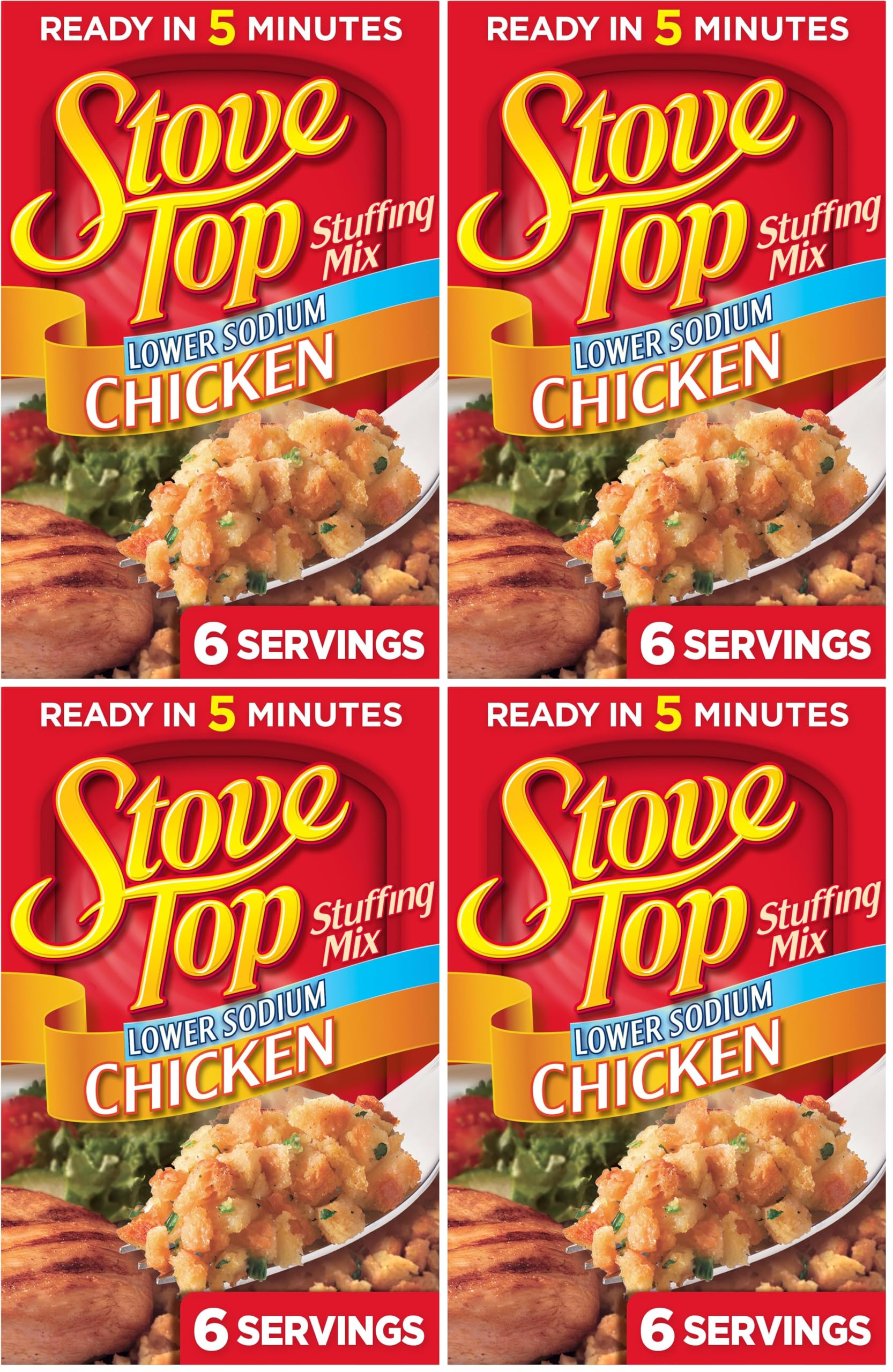 Amazon.com : Stove Top Low Sodium Stuffing Mix for Chicken with 25