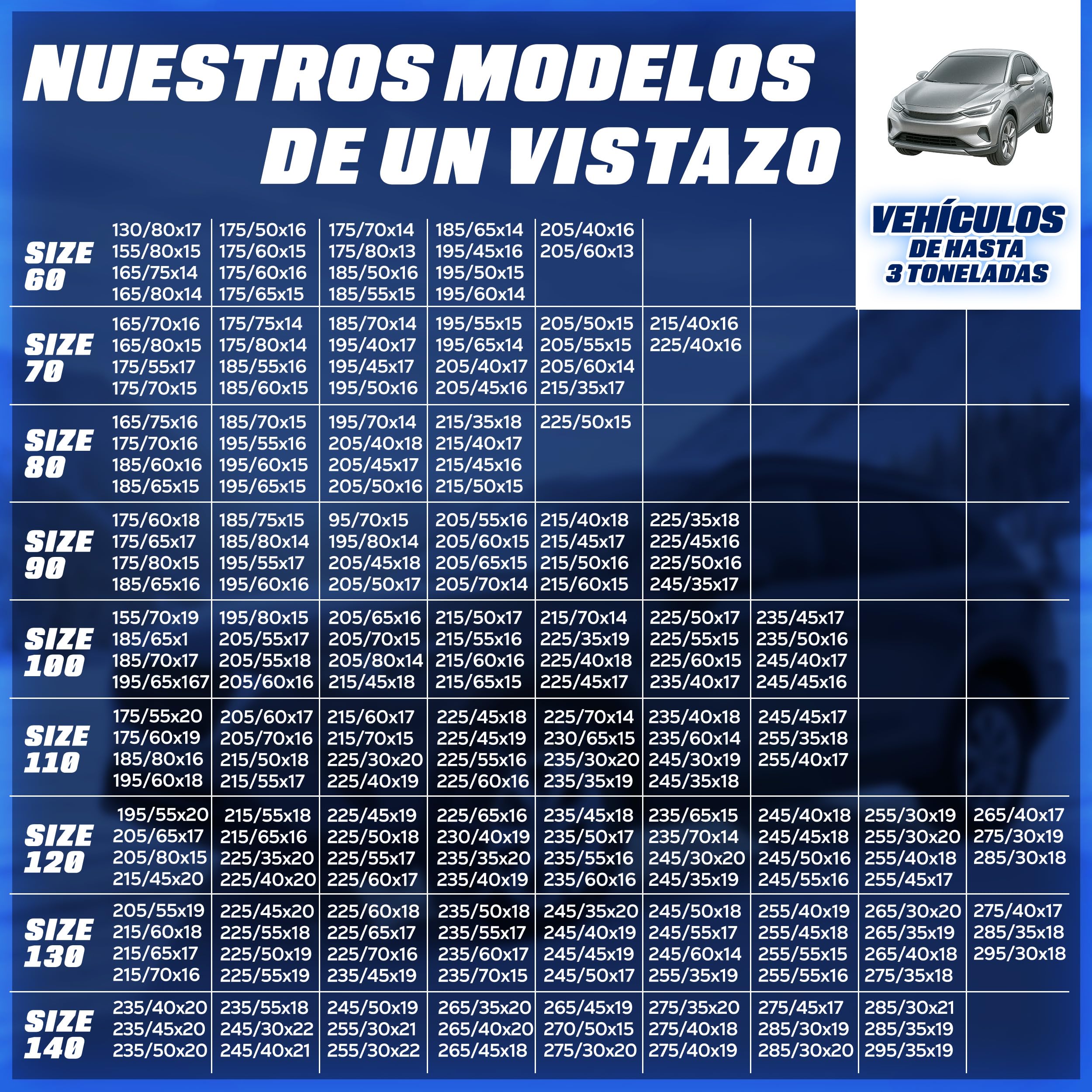 TRESKO 2x Cadenas de nieve para coche, incluye guantes y caja de almacenamiento, cadenas de neumáticos de metal para coches, cadenas de nieve EN 16662-1 & ÖNORM V5117 | Montaje rápido | para delantero