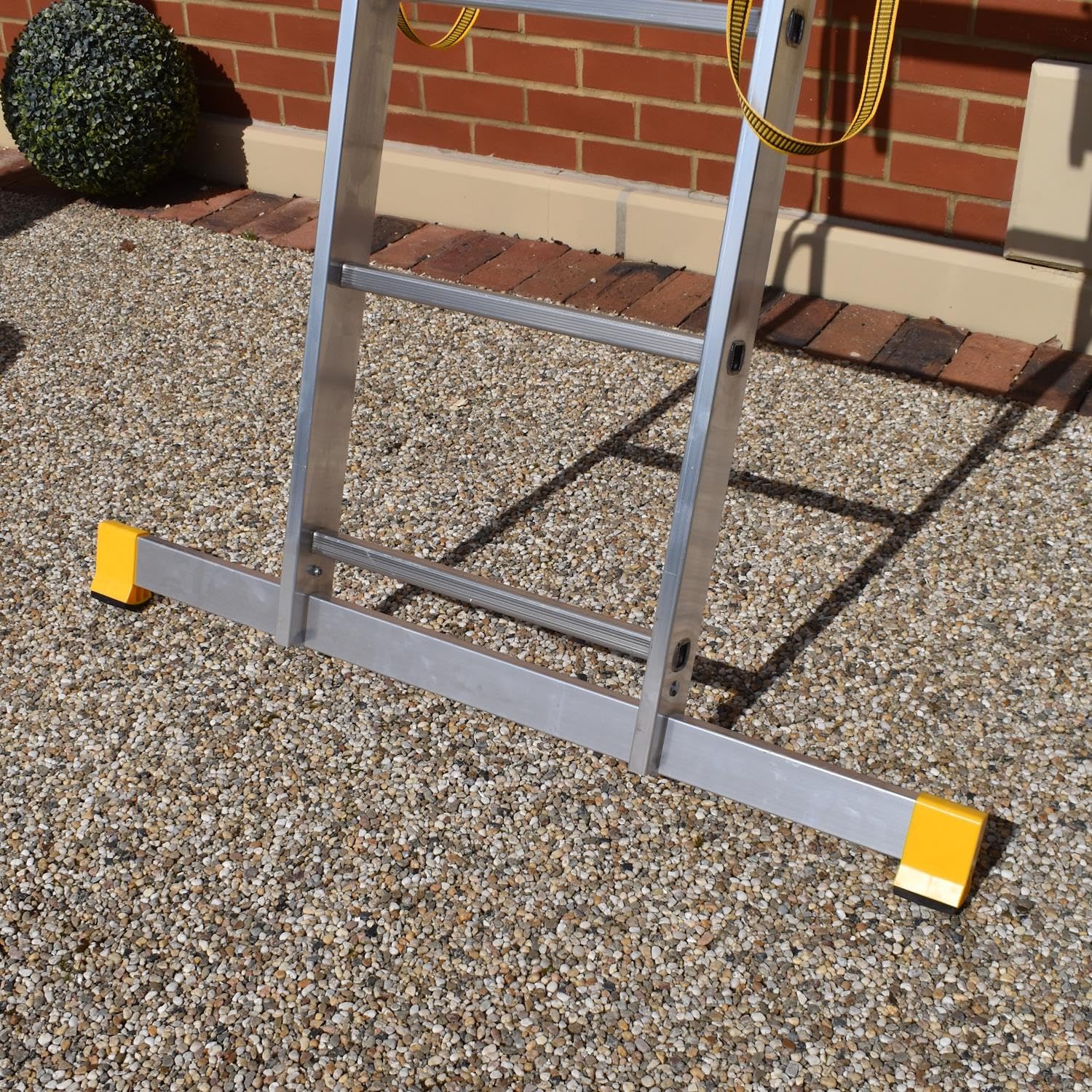 Trade Master Pro® Échelle d'extension à 2 Sections | Clips de Verrouillage Automatique | Aluminium | Barre stabilisatrice antidérapante | Charge nominale 150 kg | Certifié EN131 Pro | Taille : 7,96 m